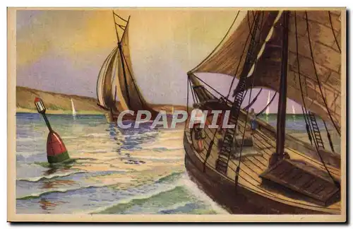 Cartes postales Bateau Voilier Peche