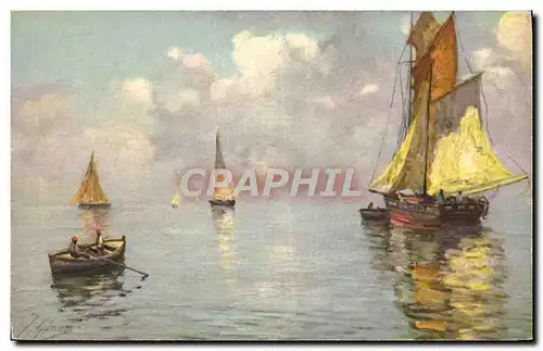 Cartes postales Bateau Voilier