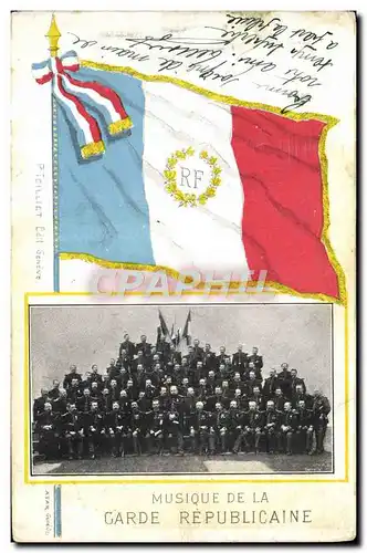 Cartes postales Militaria Garde Republicaine Musique