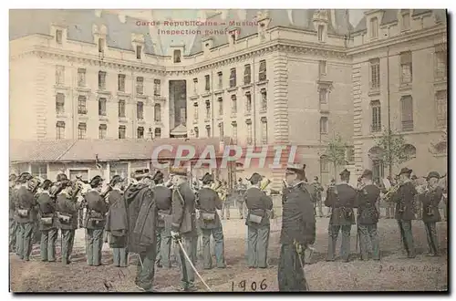 Ansichtskarte AK Militaria Garde Republicaine Musique Inspection generale