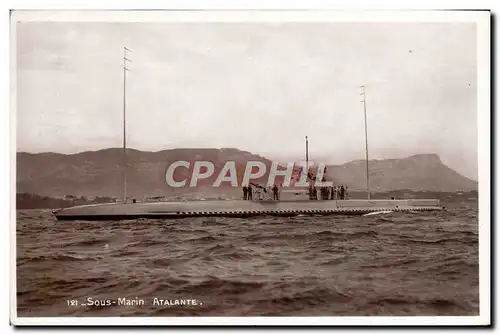 Ansichtskarte AK Bateau de guerre Sous-marin Atlante