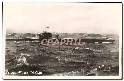 Cartes postales Bateau de guerre Sous-marin Antiope