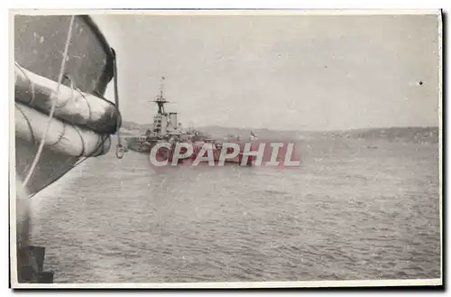 CARTE PHOTO Bateau de guerre