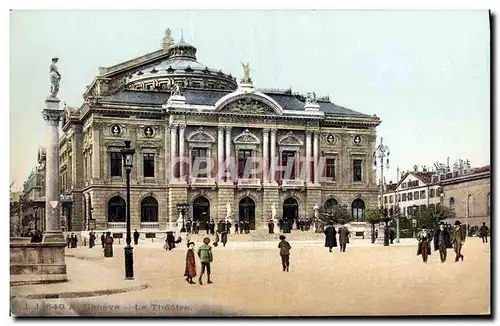 Cartes postales Le theatre Geneve