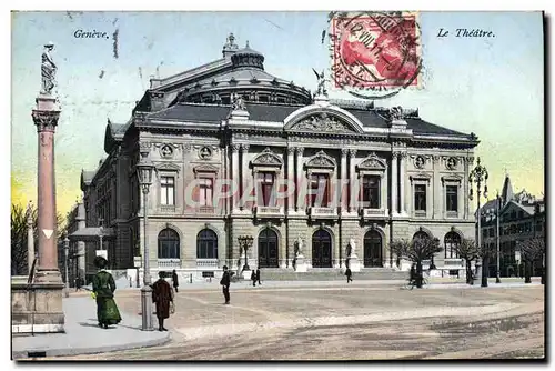 Cartes postales Le theatre Geneve