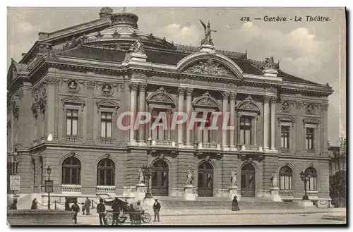 Cartes postales Le theatre Geneve