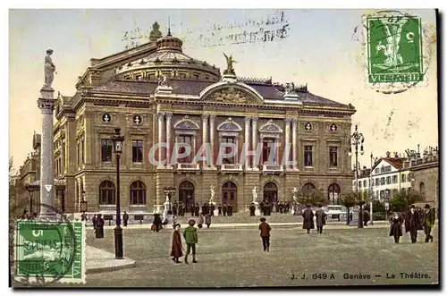 Cartes postales Geneve Le theatre