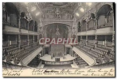 Ansichtskarte AK Geneve Le theatre Interieur du Victoria Hall