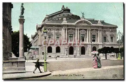 Cartes postales Le theatre Geneve