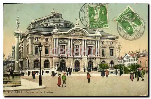 Cartes postales Le theatre Geneve