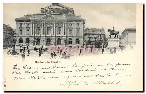 Cartes postales Le theatre Geneve