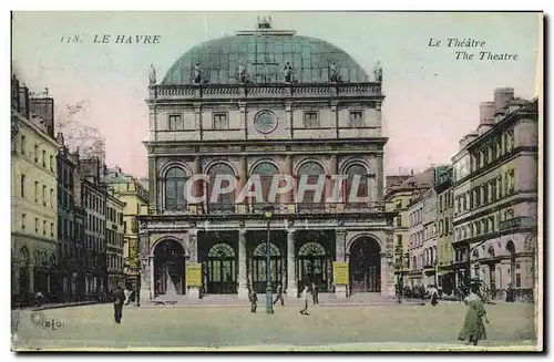 Cartes postales Le theatre Le Havre