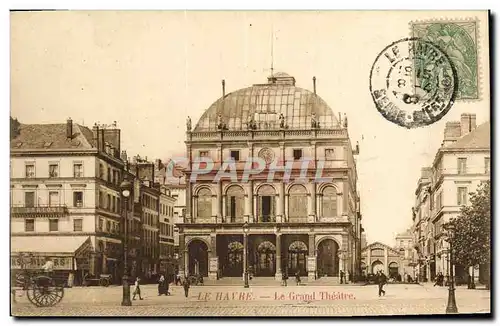 Cartes postales Le grand theatre Le Havre