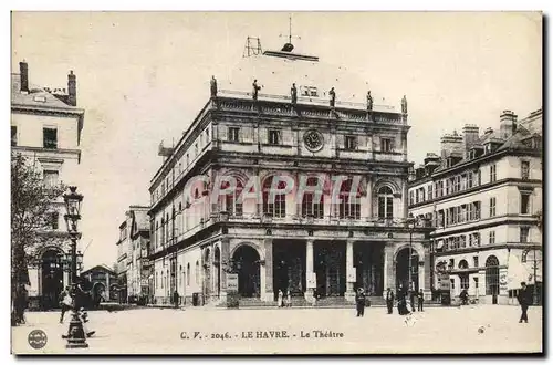 Cartes postales Le theatre Le Havre