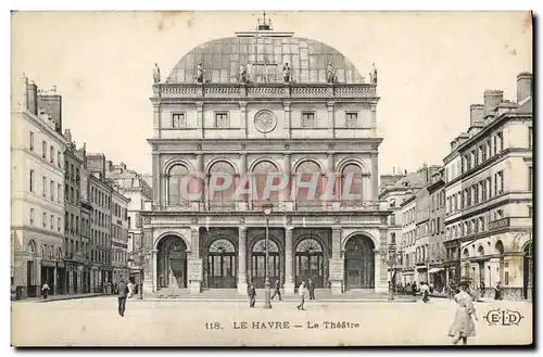 Ansichtskarte AK Le grand theatre Le Havre