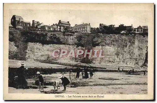 Cartes postales Onival Les Falaises Entre Ault et Onival Enfants