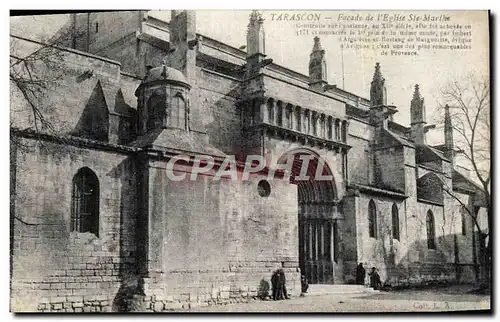 Cartes postales Tarascon Facade de l&#39eglise Ste Marthe