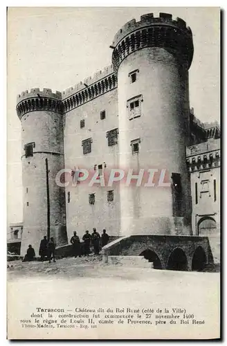 Cartes postales Tarascon Le Chateau du Roi Rene cote de la Ville
