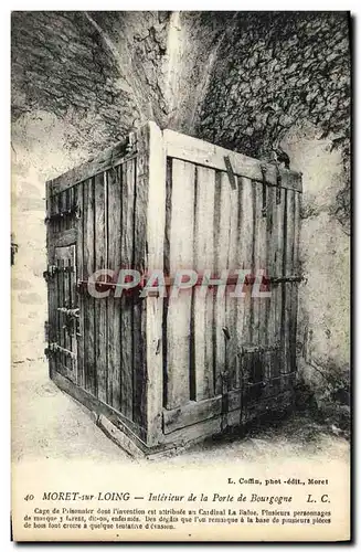 Ansichtskarte AK Moret sur Loing Interieur de la porte de Bourgogne Prison Cage de prisonnier