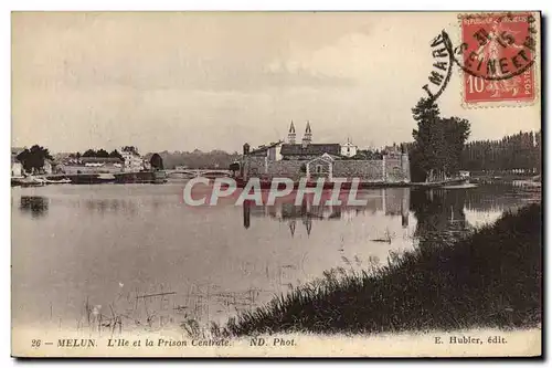 Ansichtskarte AK Prison melun Pointe de l&#39ile et maison centrale