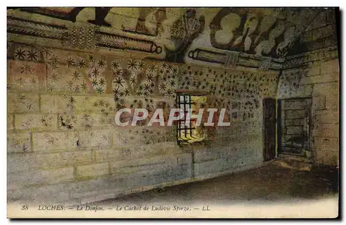 Cartes postales Prison Loches Le donjon Le cachot de Ludovic sforza