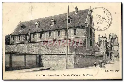 Cartes postales Prison Louviers Rue des Penitents La prison