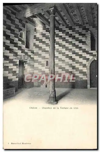 Cartes postales Prison Chillon Chambre de la torture en 1255