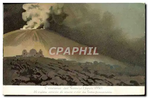 Ansichtskarte AK Volcan L&#39eruzione del Vesuvio