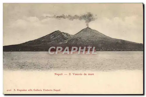 Cartes postales Volcan Napoli Il Vesuvio da mare