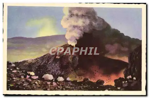 Cartes postales Volcan Napoli Vesuvio in eruzione 1930