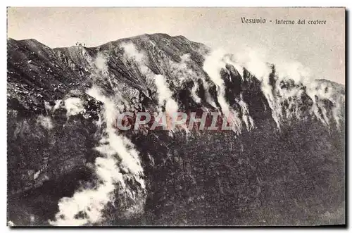Cartes postales Volcan Vesuvio Interno del cratere