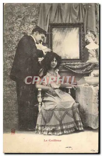 Cartes postales Le Coiffeur Perruquier