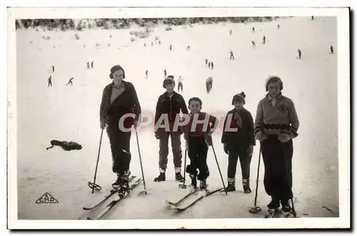 Cartes postales moderne Sports d&#39hiver Ski Groupe de skieurs Enfants