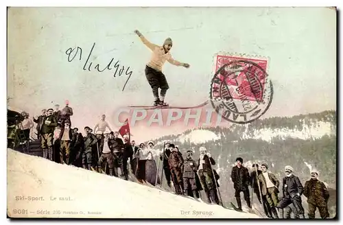 Cartes postales Sports d&#39hiver Ski Le saut Suisse