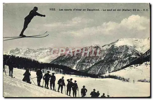 Cartes postales Sports d&#39hiver Ski Dauphine le saut en ski Keller