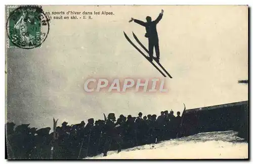 Cartes postales Sports d&#39hiver Ski Un saut
