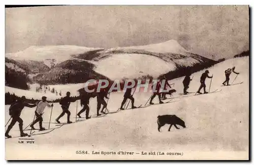 Cartes postales Sports d&#39hiver Ski la course Ski