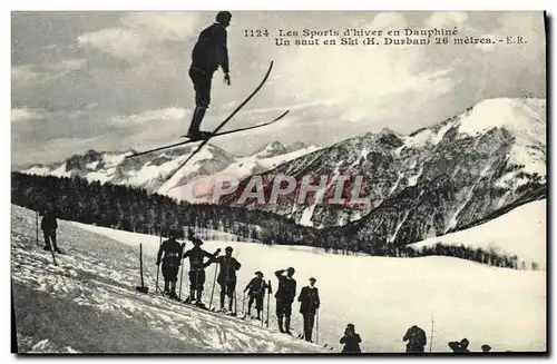 Ansichtskarte AK Sports d&#39hiver Ski Dauphine Un saut