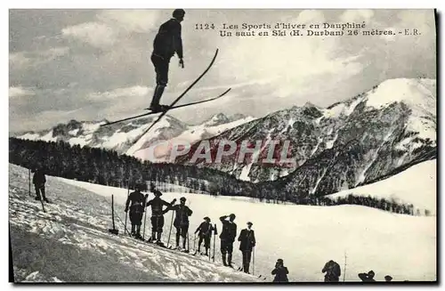 Cartes postales Sports d&#39hiver Ski Dauphine Un saut