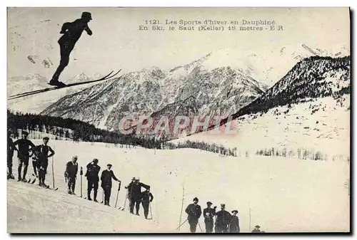 Ansichtskarte AK Sports d&#39hiver Ski Dauphine Le saut Keller
