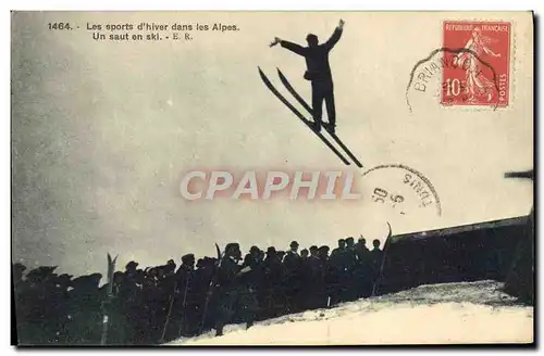 Cartes postales Sports d&#39hiver Ski Un saut