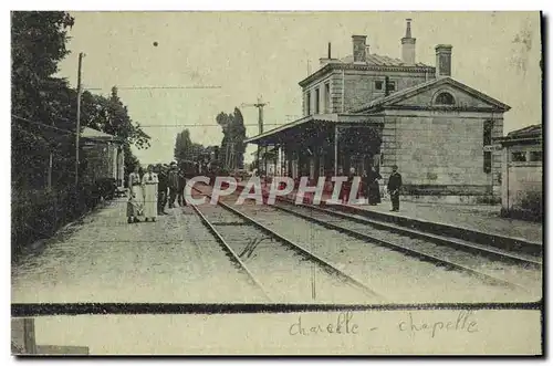 Cartes postales recto verso Charelle Gare Chapelle Moulay Idriss vue de la route de Volubilis Train Locomotive