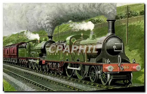 Cartes postales Train Locomotive a GSWR Midland Glasgow St Enoch St Pancras express