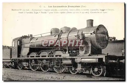 Cartes postales Train Locomotive Machine 231 036