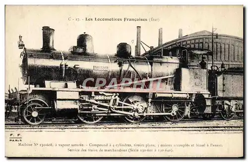 Cartes postales Train Locomotive Machine 130 608