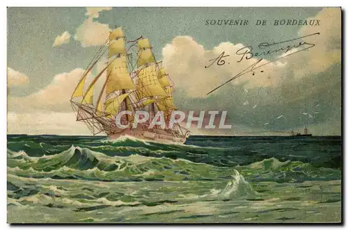 Cartes postales Bateau Voilier Bordeaux