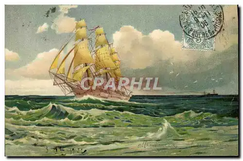 Cartes postales Bateau Voilier