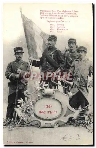 Cartes postales Militaria 136eme Hussards