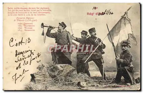 Cartes postales Militaria 10eme regiment d&#39artillerie