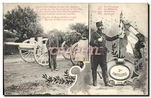 Cartes postales Militaria 2eme d&#39artillerie